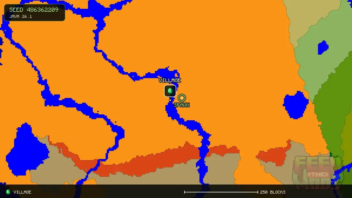 Village at 0, 0