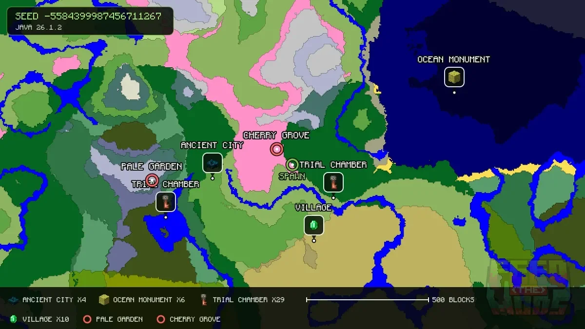Spawn overview for seed -5584399987456711267