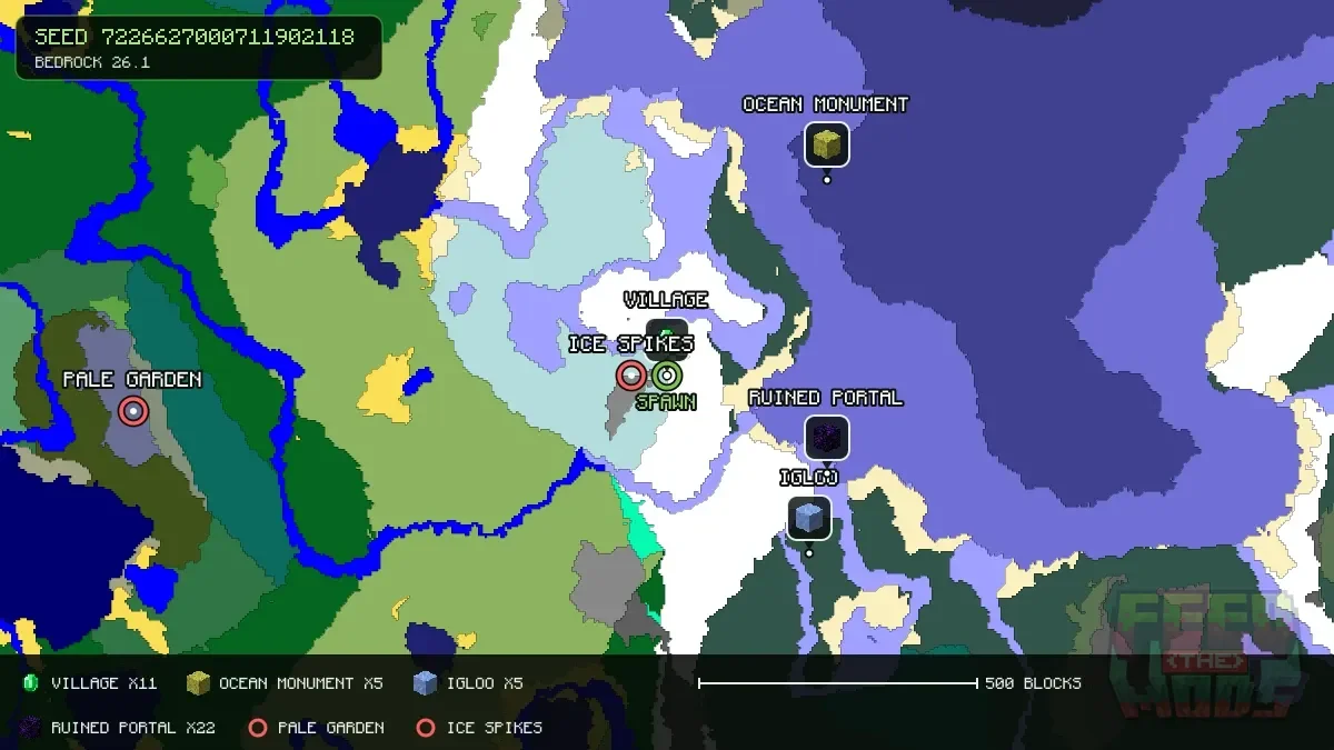 Spawn overview for seed 7226627000711902118