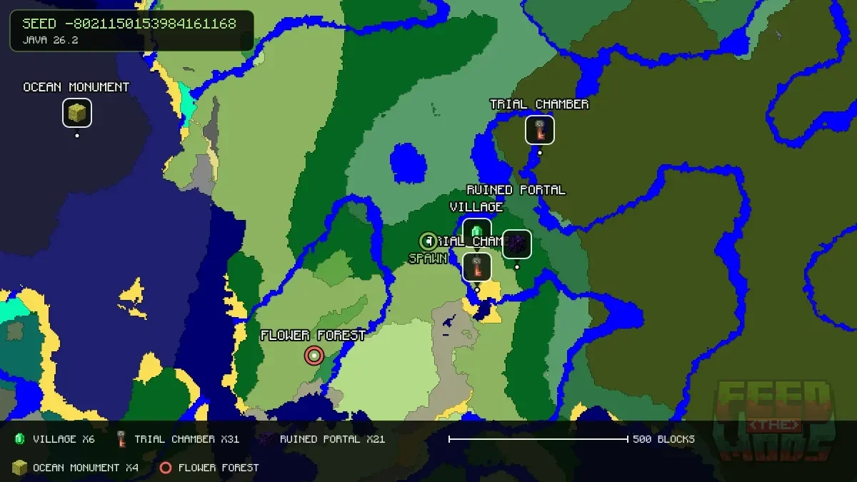 Spawn overview for seed -8021150153984161168