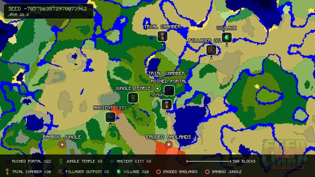 Spawn overview for seed -7057863872970073962