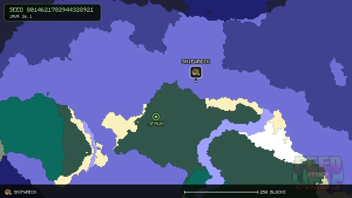 Shipwreck at 304, -240