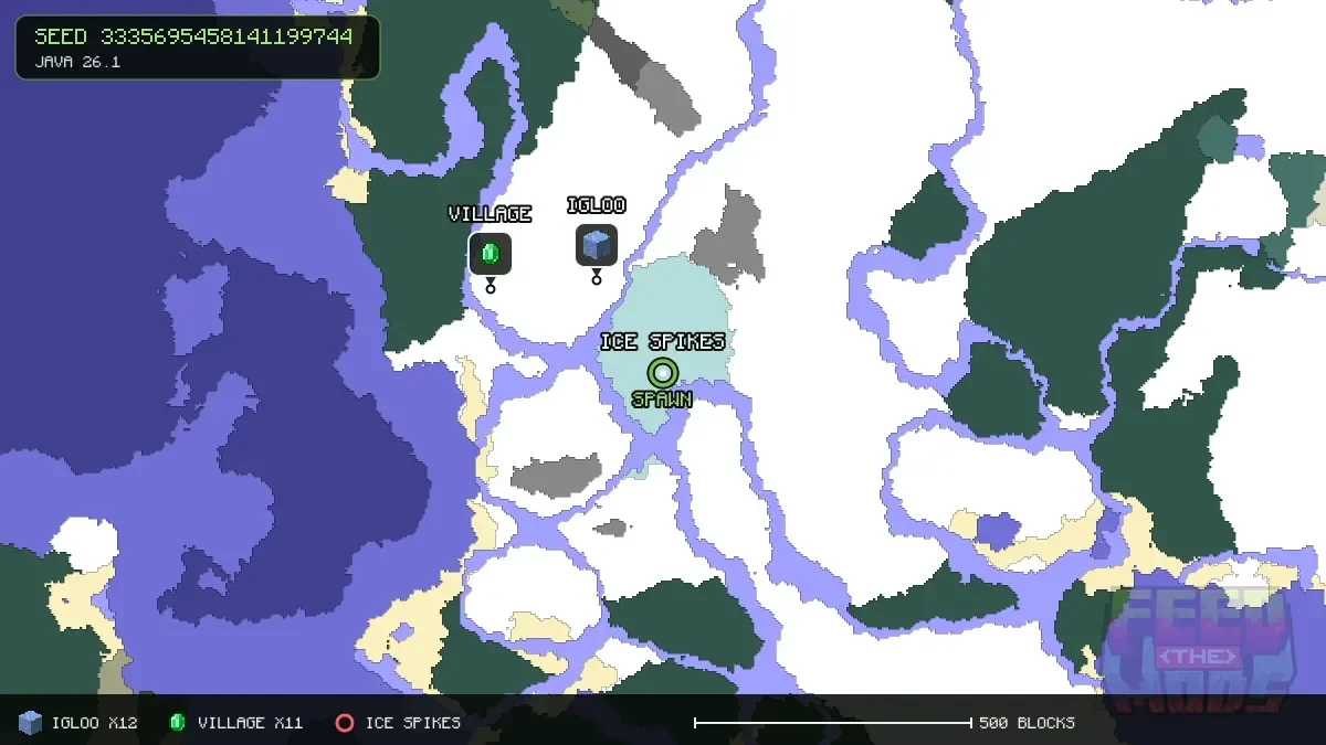 Spawn overview for seed 3335695458141199744