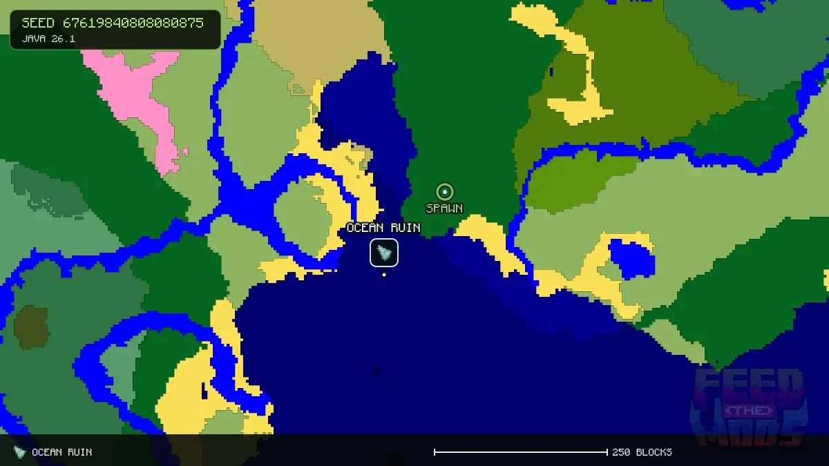 Ocean Ruin at 64, 64