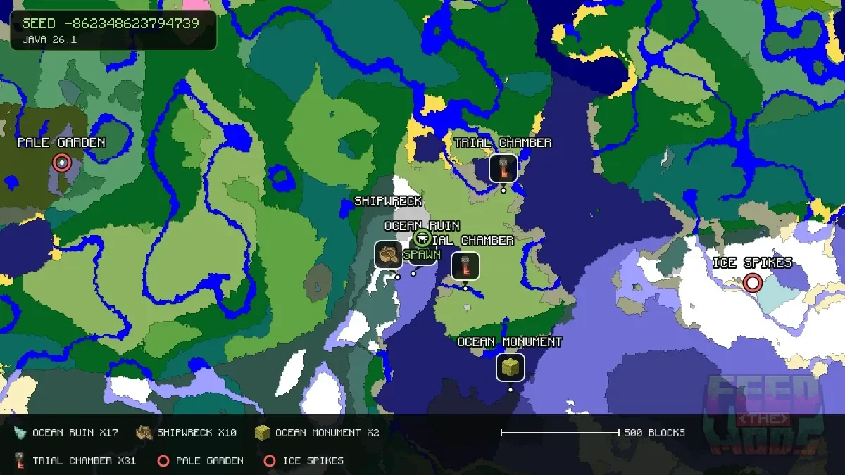 Spawn overview for seed -862348623794739