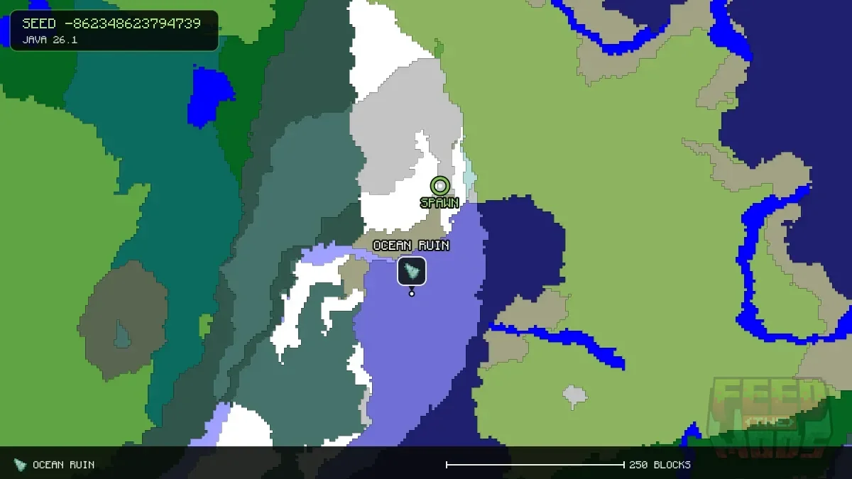 Ocean Ruin at -160, 96