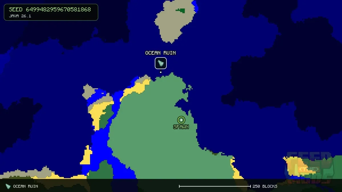Ocean Ruin at -176, 96