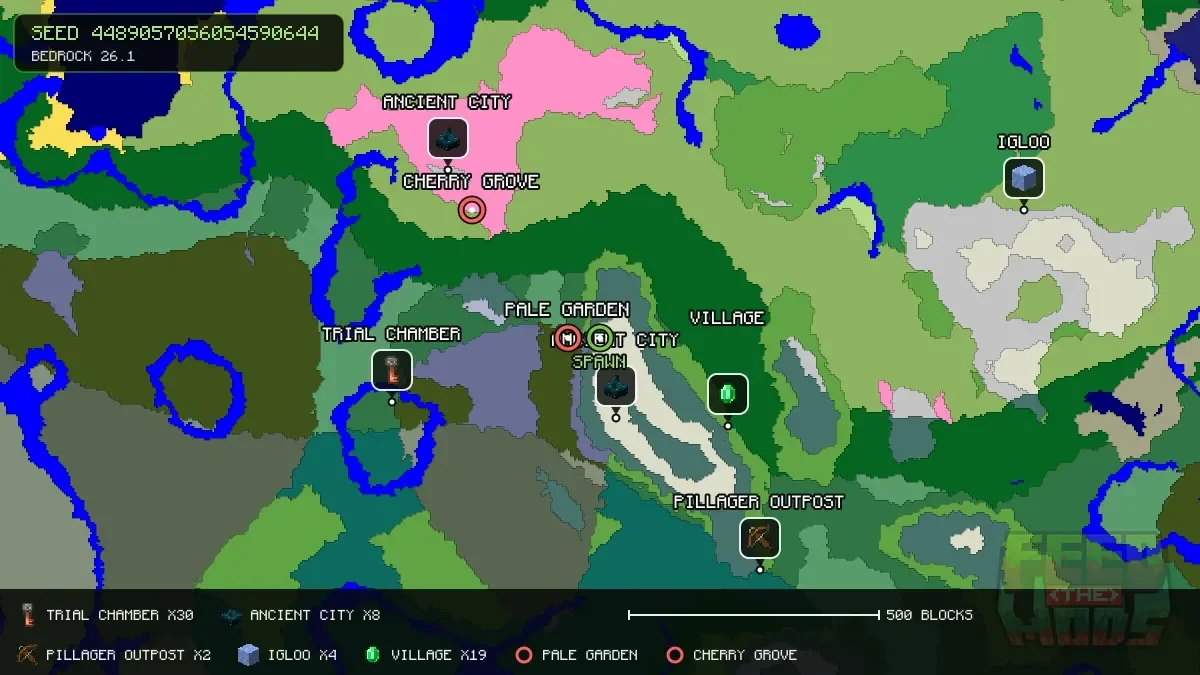 Spawn overview for seed 4489057056054590644