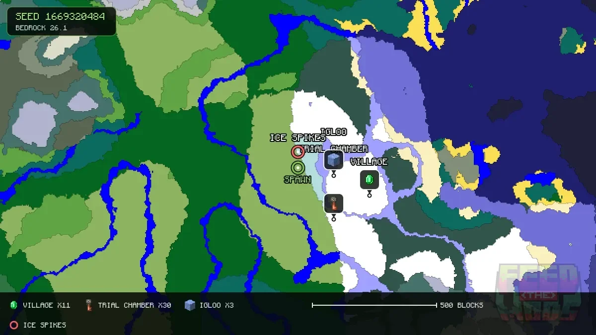 Spawn overview for seed 1669320484