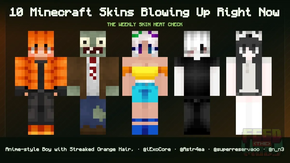 10 Minecraft Skins Heat Check (October 2026, Week 5)