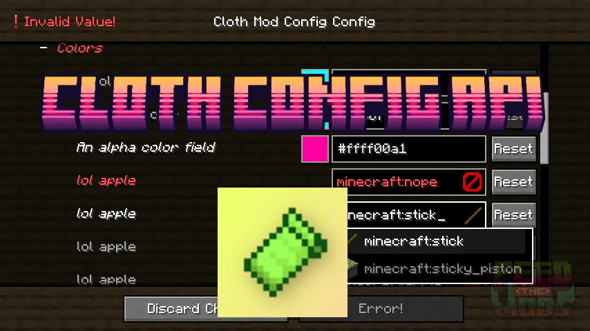 Cloth Config API | In-Game Settings Screen Library