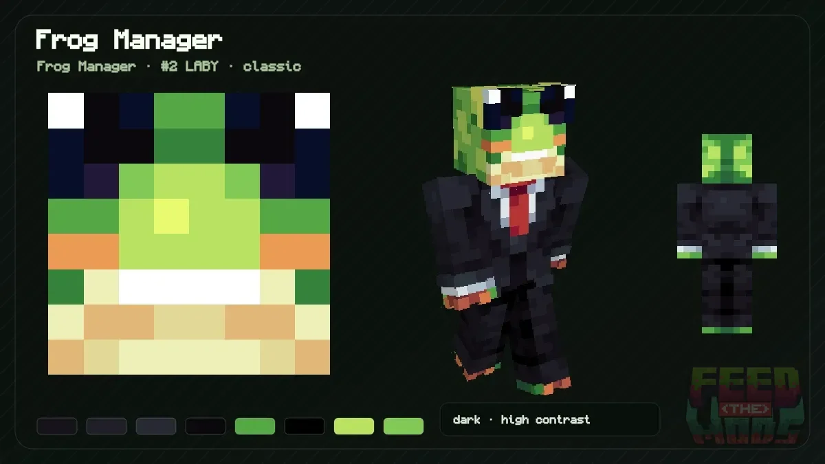 Frog Manager Minecraft skin (Frog Manager)