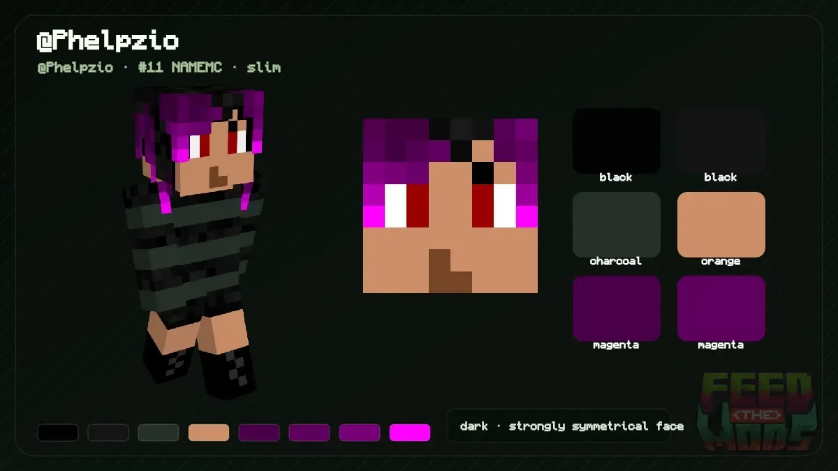 @Phelpzio Minecraft skin (@Phelpzio)