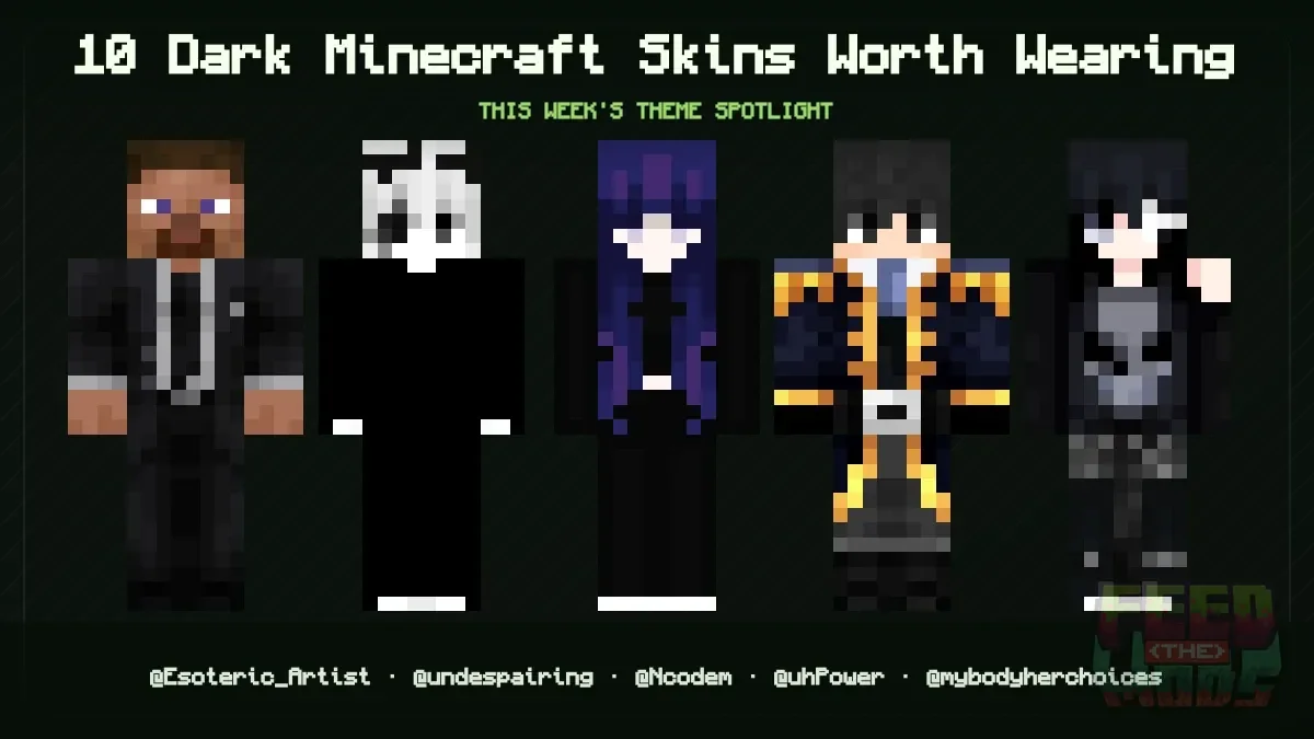 10 Dark Minecraft Skins Worth Wearing (September 2026)