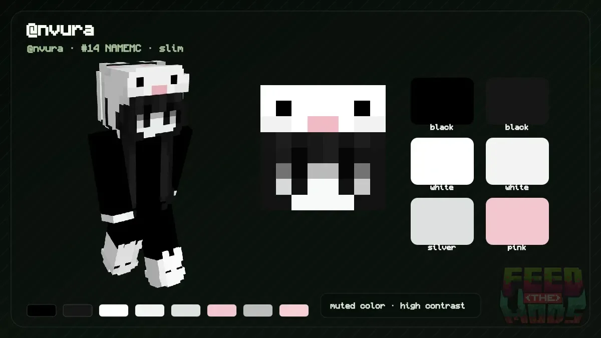@nvura Minecraft skin (@nvura)