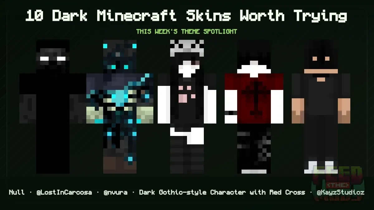 10 Dark Minecraft Skins Worth Trying (July 2026)