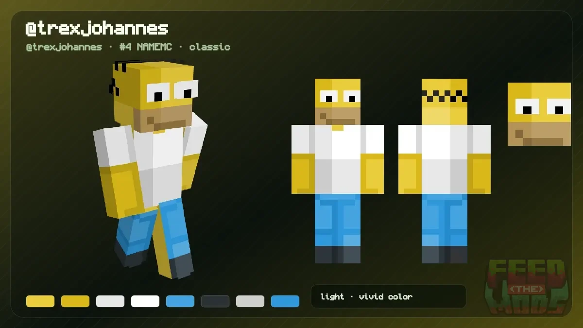 @trexjohannes Minecraft skin (@trexjohannes)