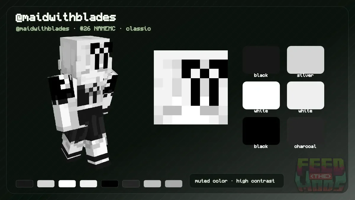 @maidwithblades Minecraft skin (@maidwithblades)