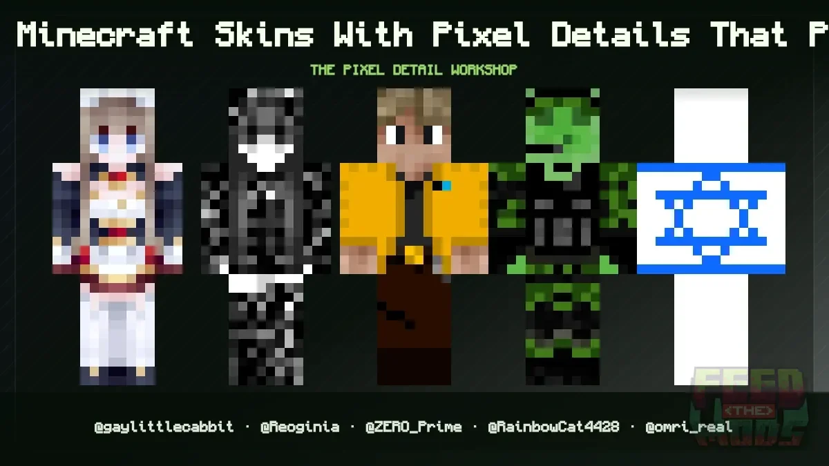 10 Minecraft Skins With Pixel Details That Pop (September 2026)