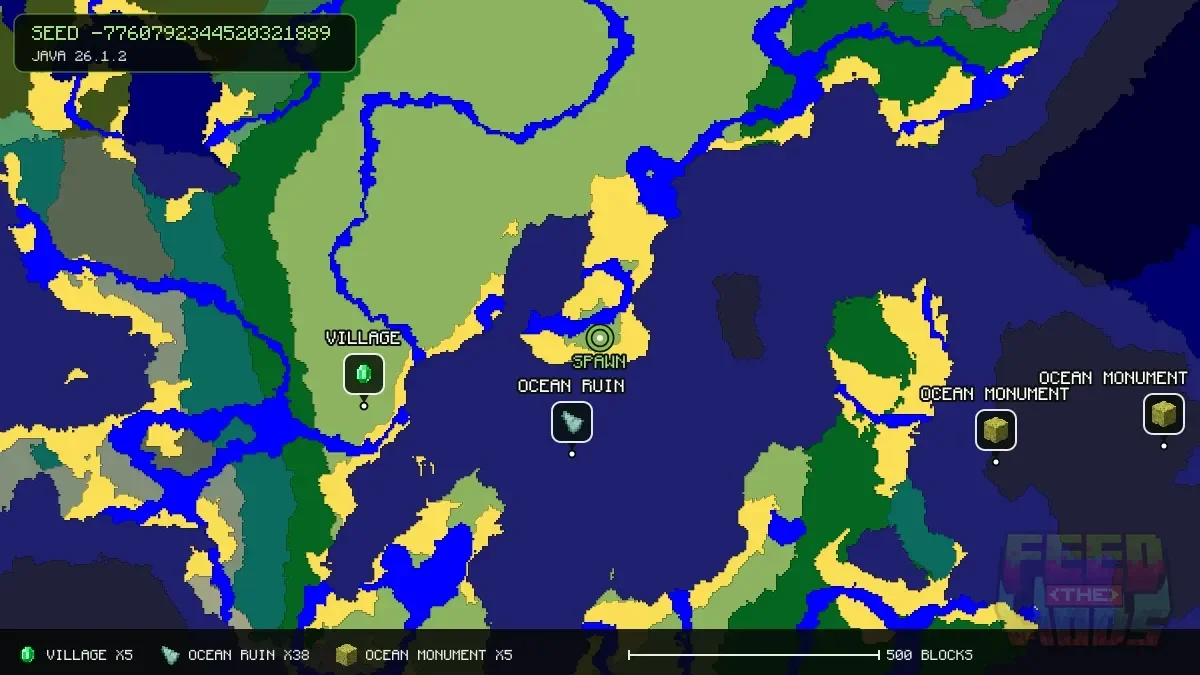 Spawn overview for seed -7760792344520321889