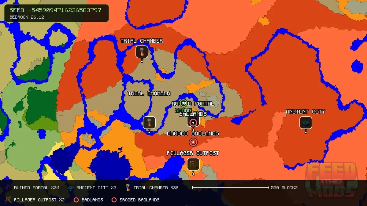 Spawn overview for seed -5459094716236583797