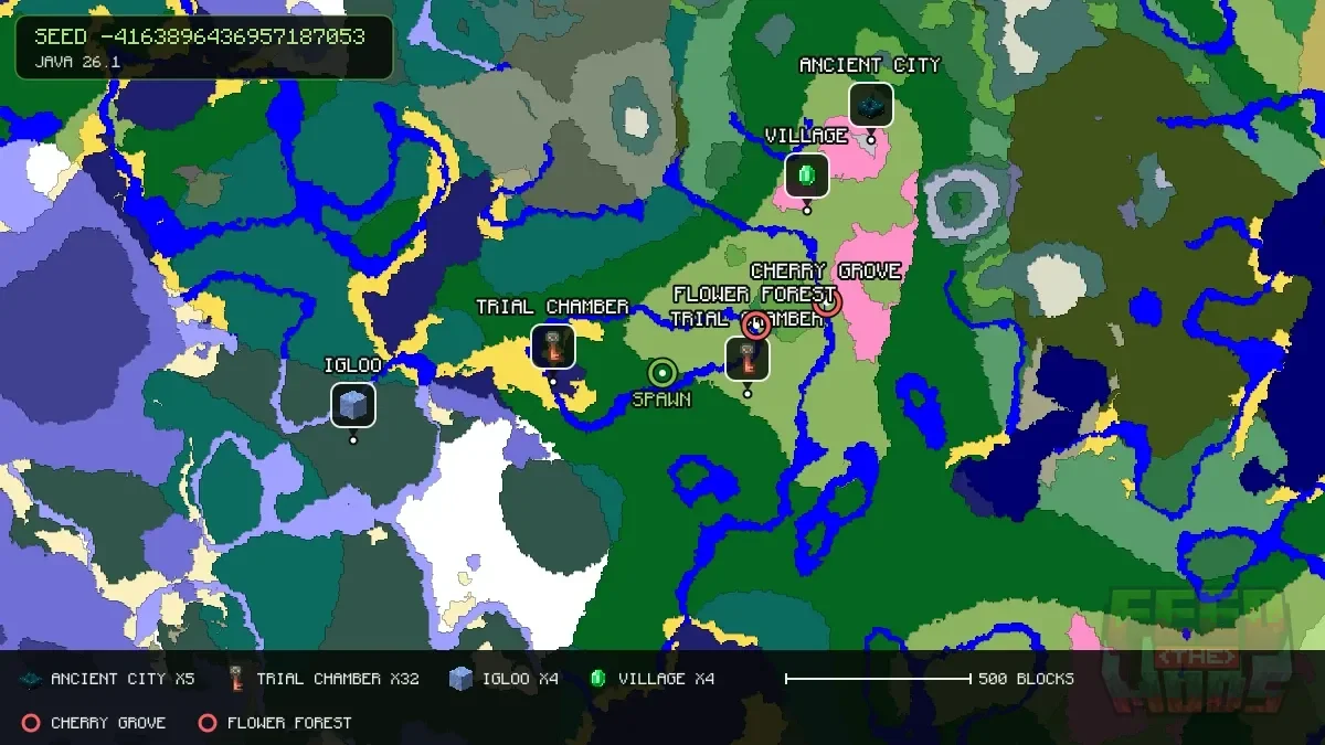 Spawn overview for seed -4163896436957187053