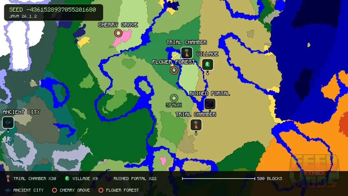 Spawn overview for seed -4361528937055201680