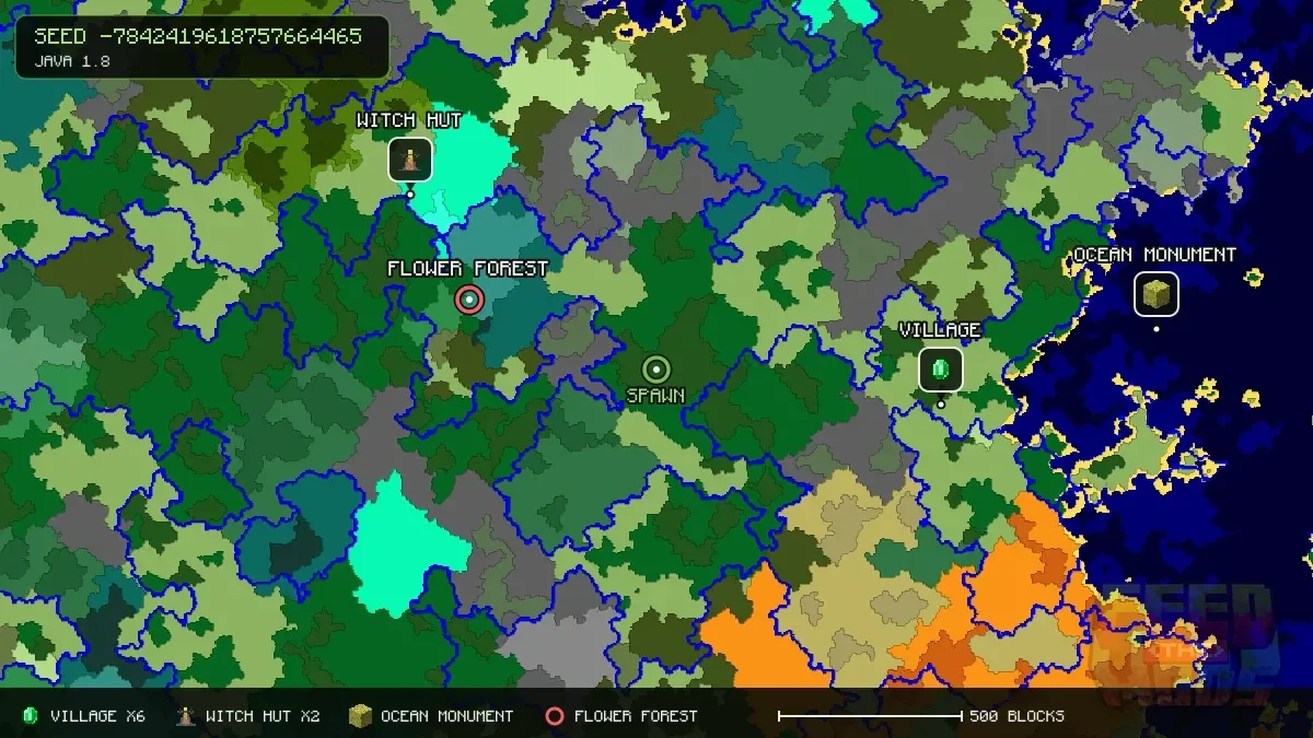 Spawn overview for seed -7842419618757664465